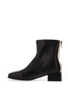 Loretta Vitale Leather Grain Boots, Black