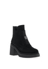Loretta Vitale Chunky Heeled Ankle Boots, Black