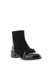 Loretta Vitale Beaded Detail Heeled Ankle Boots, Black