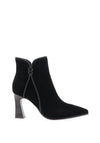 Loretta Vitale Embellished Knot Detail Heeled Ankle Boots, Black