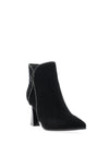 Loretta Vitale Embellished Knot Detail Heeled Ankle Boots, Black