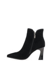 Loretta Vitale Embellished Knot Detail Heeled Ankle Boots, Black