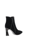 Loretta Vitale Embellished Knot Detail Heeled Ankle Boots, Black
