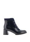 Loretta Vitale Embellished Heeled Ankle Boots, Navy