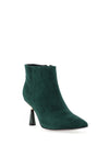 Loretta Vitale Suede Tapered Cone Heeled Boots, Green