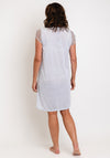 Serafina Collection Lace Cap Sleeve Nightdress, Grey