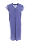 The Serafina Collection Lace Cap Sleeve Nightdress, Lavender