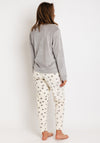 Serafina Collection Teddy Bear Print Pyjama Set, Grey