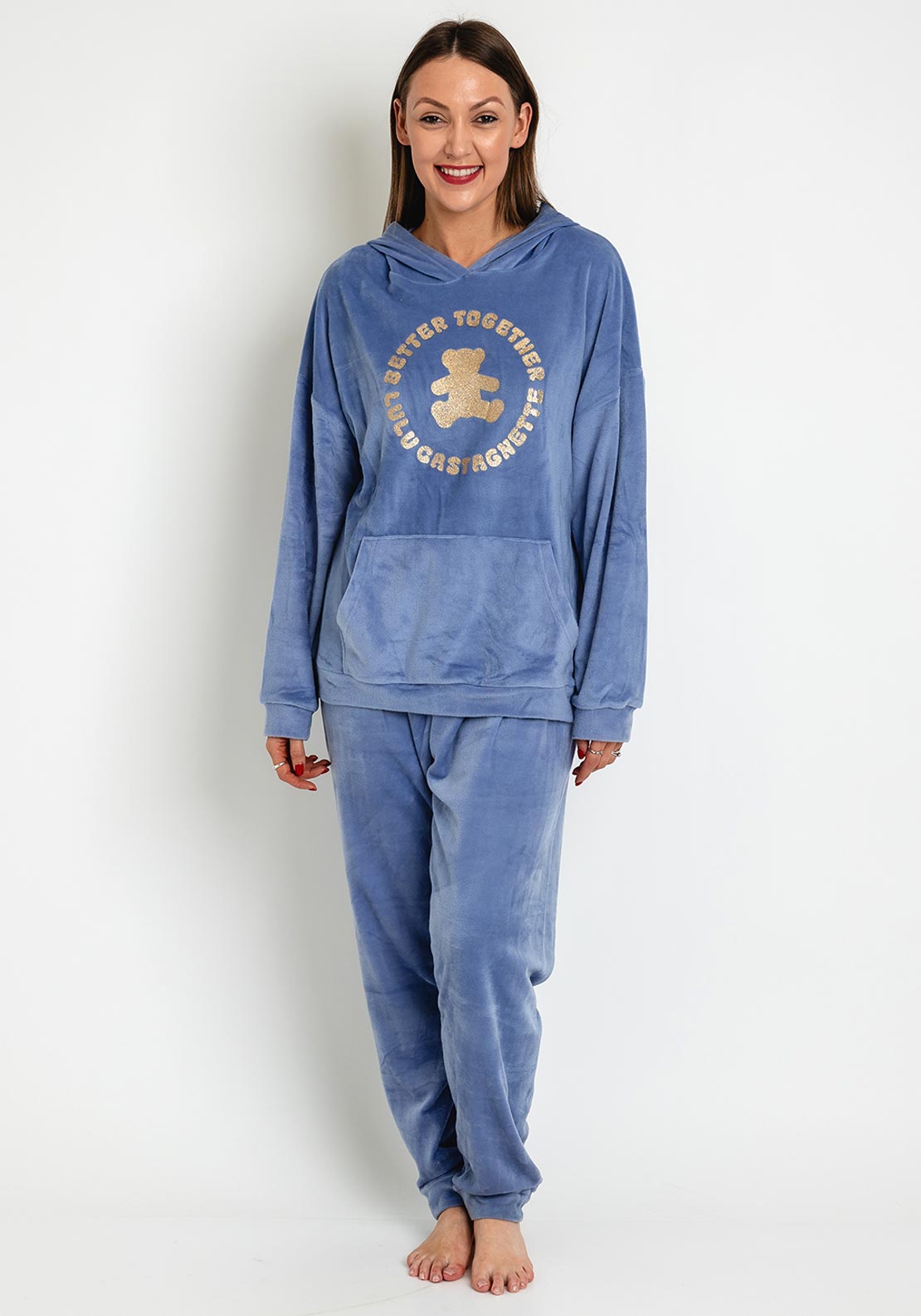 Serafina Collection Better Together Cosy Fleece Pyjamas, Lilac