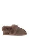 Lunar Slip On Memory Foam Fur Slippers, Taupe