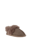Lunar Slip On Memory Foam Fur Slippers, Taupe