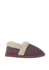 Lunar Slip On Memory Foam Ribbed Slippers, Lilac
