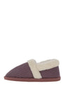 Lunar Slip On Memory Foam Ribbed Slippers, Lilac