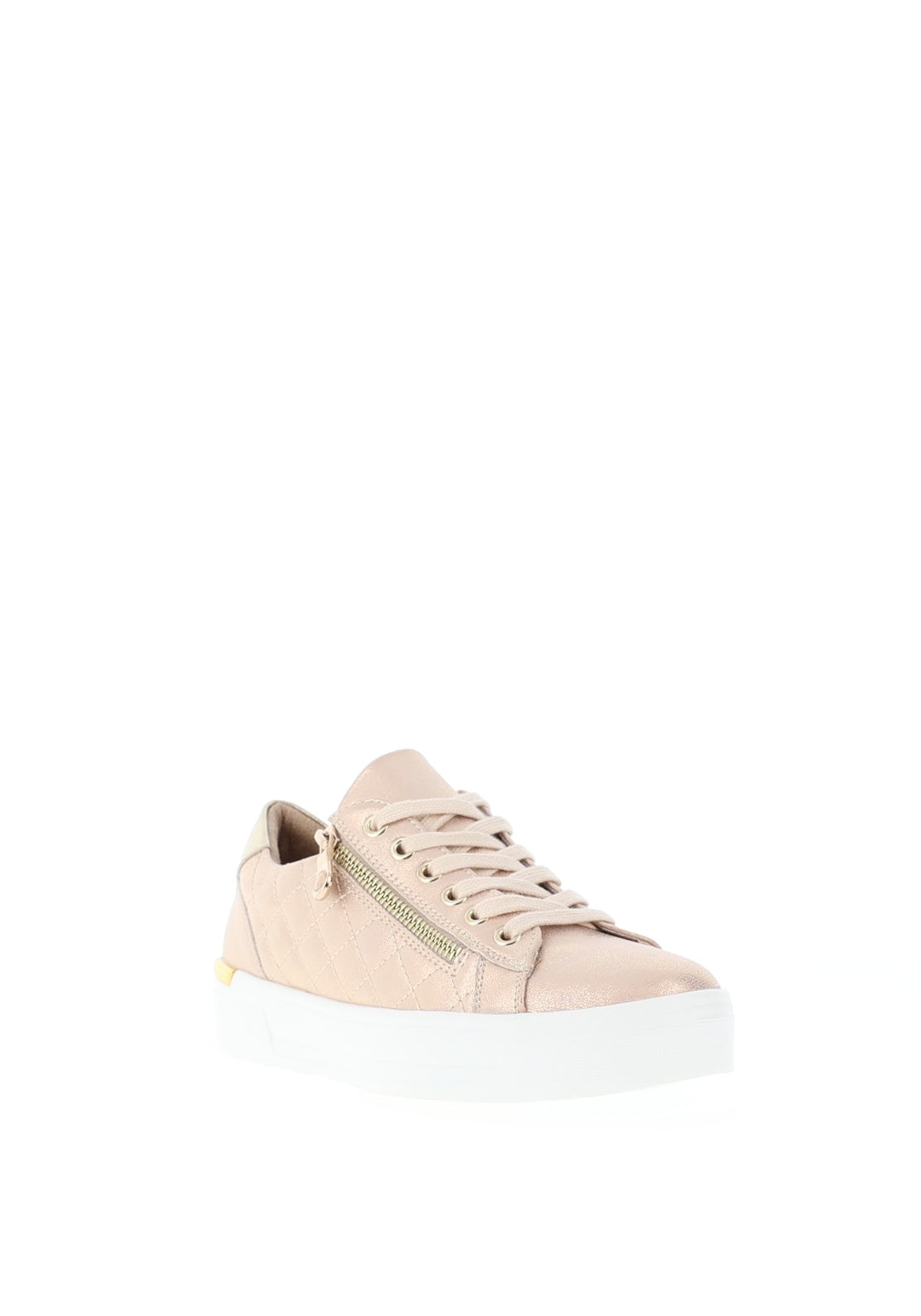 Lunar Xenon Quilted Platform Trainers, Rose Gold