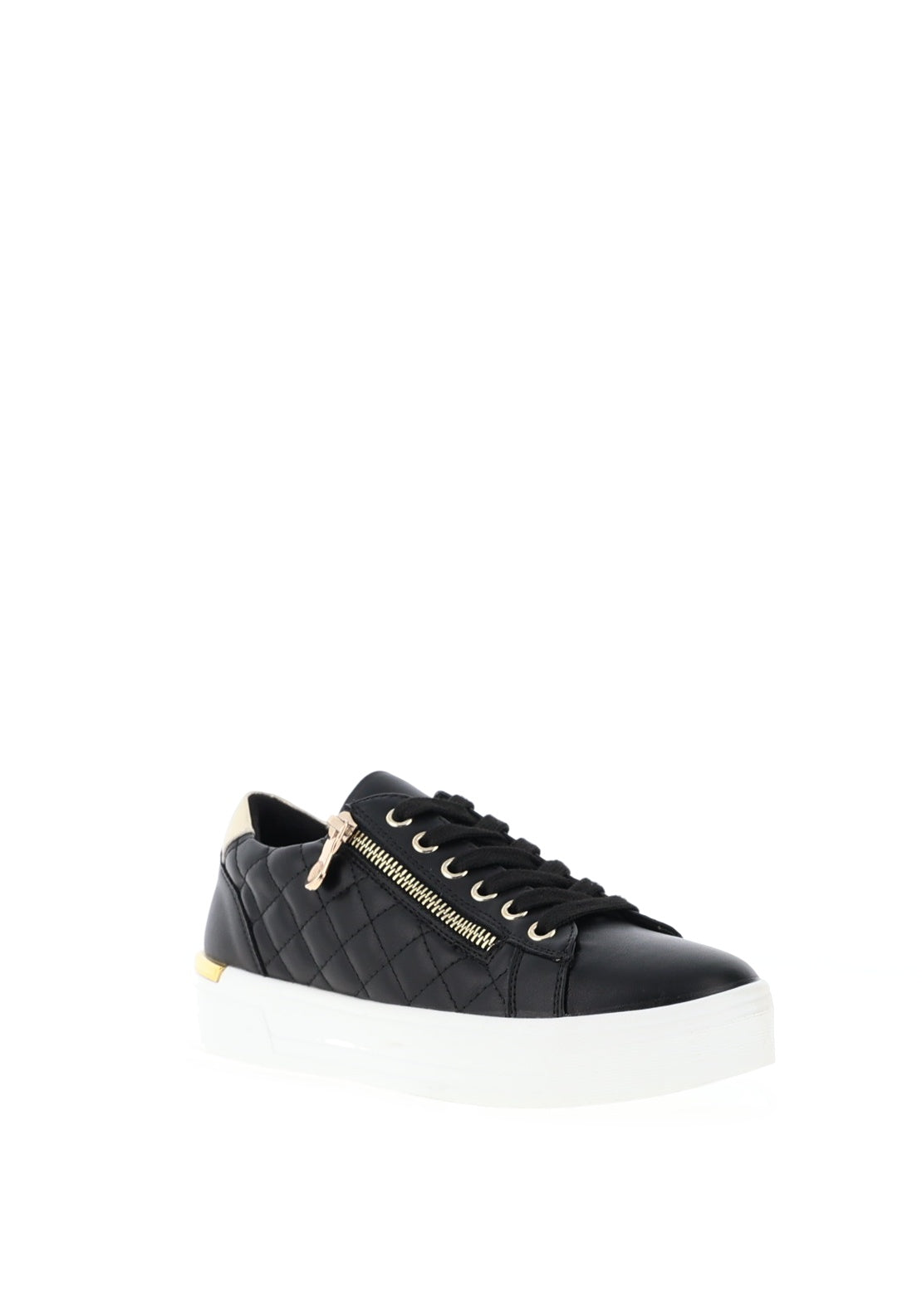 Lunar Xenon Quilted Platform Trainers, Black