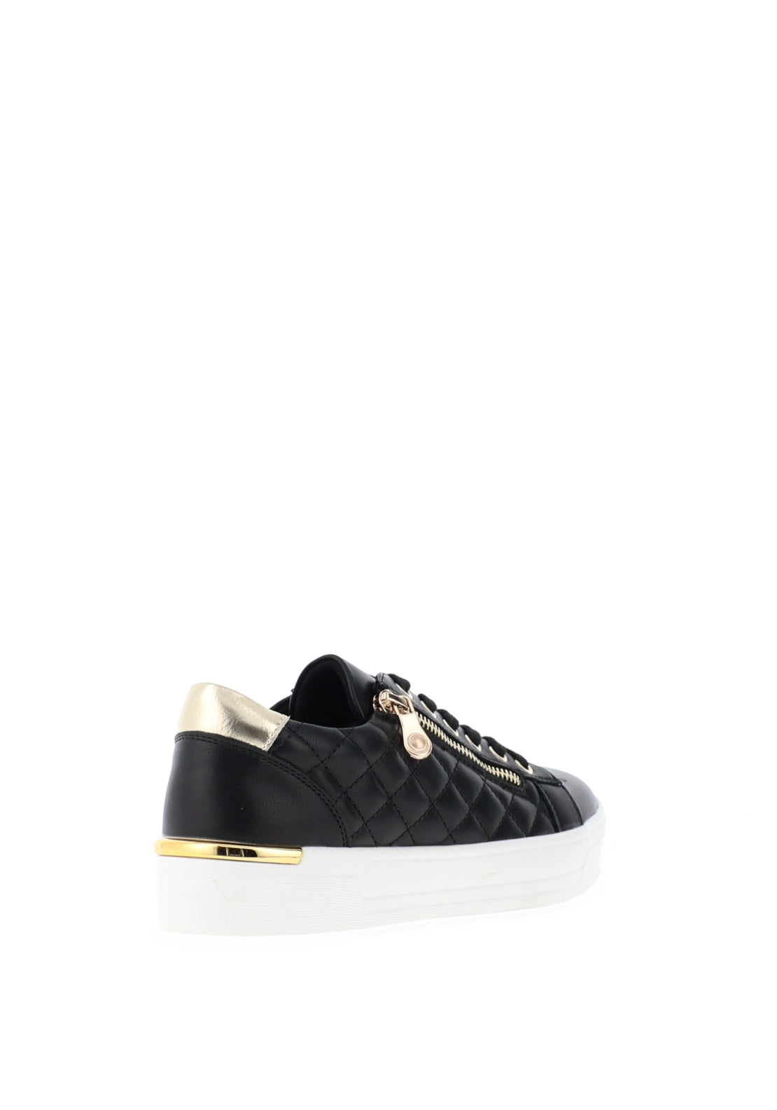 Lunar Xenon Quilted Platform Trainers, Black