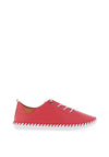 Lunar Leather Elastic Lace Comfort Shoes, Raspberry