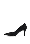 Lunar Renata Diamante Encrusted Heeled Court Shoes, Black