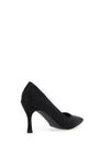 Lunar Renata Diamante Encrusted Heeled Court Shoes, Black