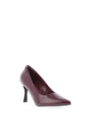 Lunar Megan Faux Patent Court Heeled Shoes, Wine