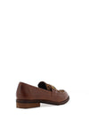 Lunar Sherry Faux Leather Leopard Flat Loafers, Tan