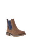 Lunar Colour Block Ankle Boots, Tan