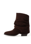 Lunar Monica Slouch Heel Boot, Brown
