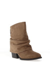 Lunar Monica Slouch Heel Boot, Taupe