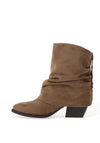 Lunar Monica Slouch Heel Boot, Taupe