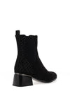 Lunar Embellished Heeled Ankle Boots, Black