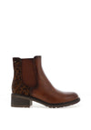 Lunar Simone Leopard Printed Ankle Boots, Tan