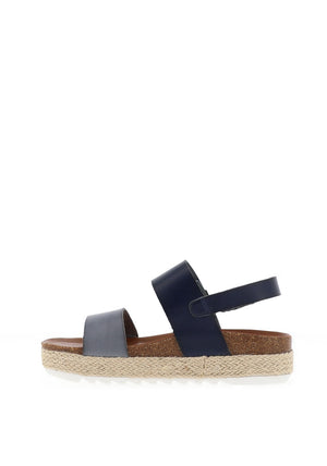 Lunar Deanna Espadrille Platform Sandals, Grey