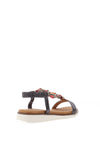 Lunar Tempo Charm Embellished Sandals, Pewter