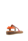 Lunar Gina Colour Block Sandals, Fuchsia
