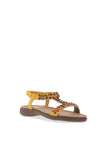 Lunar Ravello T-Bar Diamante Sandals, Yellow