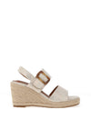 Lunar Rochester Espadrille Wedge Sandals, Beige