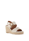 Lunar Rochester Espadrille Wedge Sandals, Beige