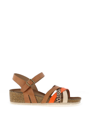Lunar Selina Multi Strap Sandals, Camel
