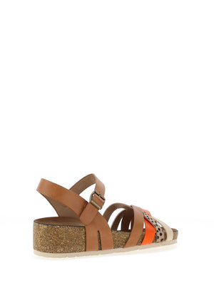 Lunar Selina Multi Strap Sandals, Camel