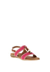 Lunar Jules Woven T Bar Sandals, Pink
