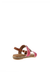 Lunar Jules Woven T Bar Sandals, Pink
