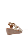 Lunar Jamie Woven T Bar Sandals, Beige
