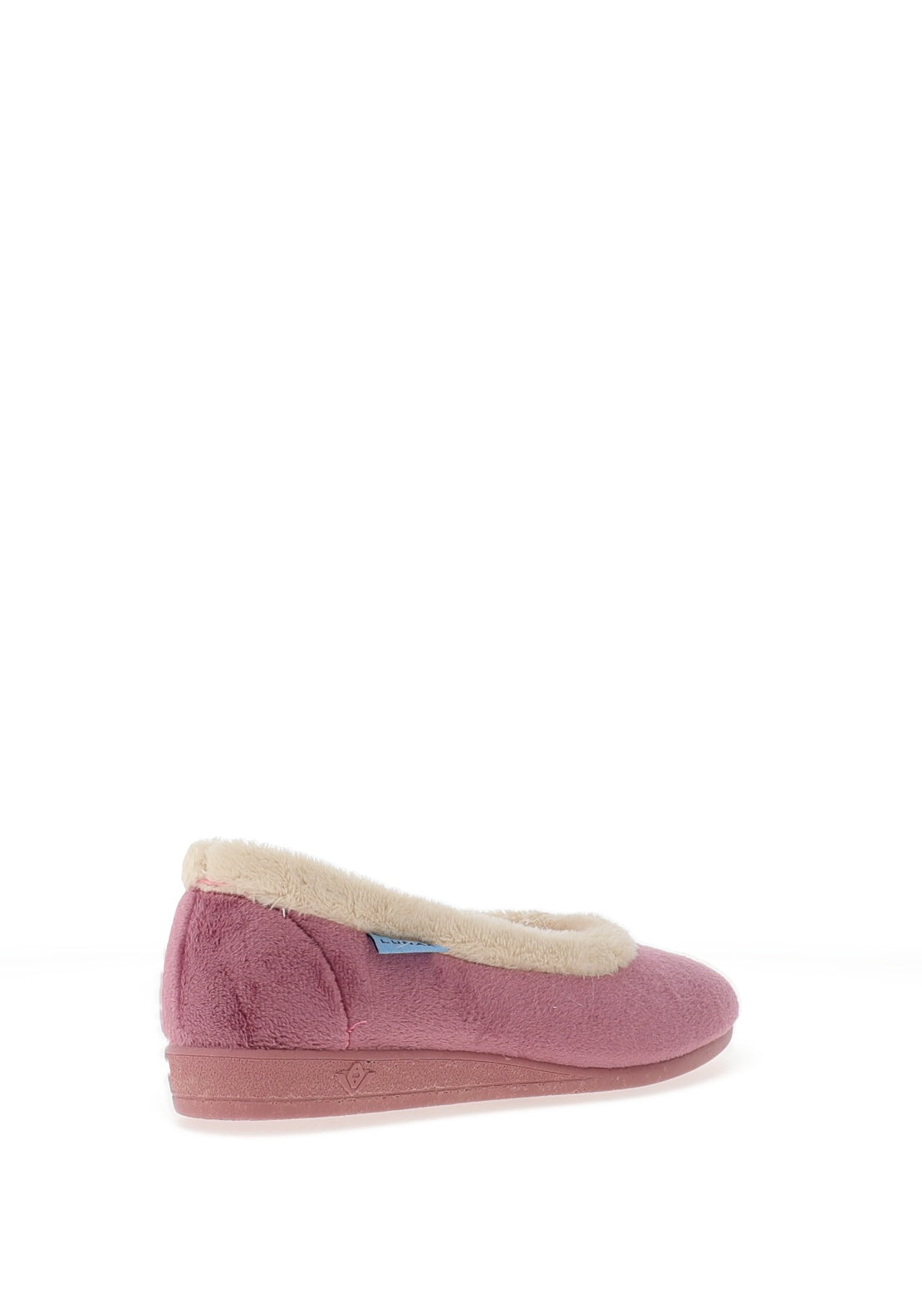 Lunar Mabel Faux Fur Trim Slippers, Purple