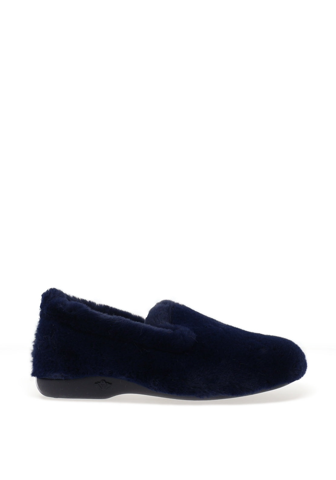 Lunar Bella Faux Fur Slippers, Navy