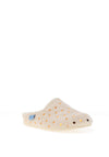 Lunar Cerys Faux Fur Heart Slippers, Beige