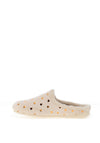 Lunar Cerys Faux Fur Heart Slippers, Beige
