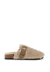 Lunar Fleece Lined Mule Slipper, Beige