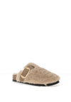 Lunar Fleece Lined Mule Slipper, Beige