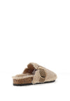 Lunar Fleece Lined Mule Slipper, Beige