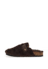 Lunar Fleece Lined Mule Slipper, Brown